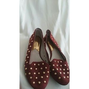 Michael Kors ~ Studded red flats